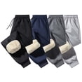 thumbnail image 1 of Water Resistant Pants Men Grey Joggers Men's Baggy Fleece Workout Sweatpants with Pockets Drawstring Lounge Athletic Running Pants, 1 of 5