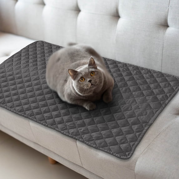 Water Resistant Pet Sofa Mat with Bolster Pillow Large Washable Couch Cover for Dogs Cats Non Slip Bottom Furniture Protector for Lounging