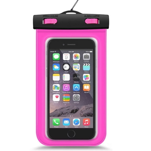 Water Resistant Phone Pouch Case, Clear Protective Bag for Compatible Smartphones, Travel, Beach and Outdoor Use, TIKA