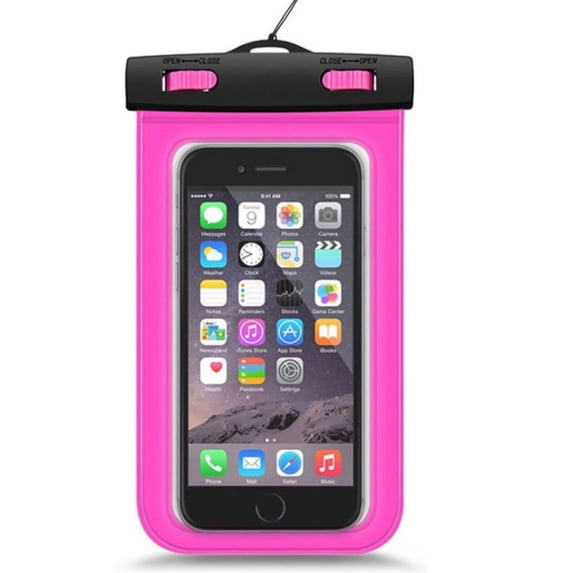 Water Resistant Phone Pouch Case, Clear Protective Bag for Compatible Smartphones, Travel, Beach and Outdoor Use, TIKA