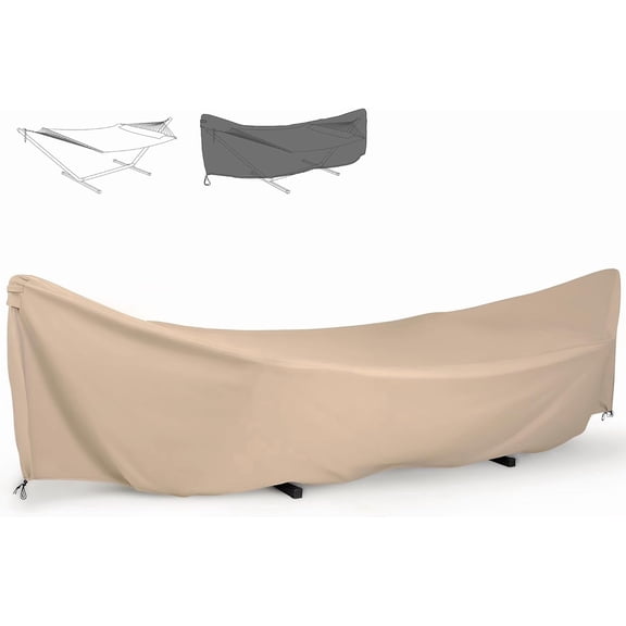Water-Resistant Polyester Hammock Stand Cover for 11-12 ft Stand Brown
