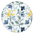 thumbnail image 1 of Water-Resistant Polyester Round Tablecloth with Elastic Hem and Floral Pattern, Ideal for Tables Measuring 44 to 52 Inches in Diameter, 1 of 7
