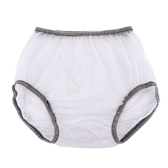 Water Resistant Reusable Adult Diaper Covers Plastic Pant Incontinences Protective Underwear Leakproof Underpants Briefs