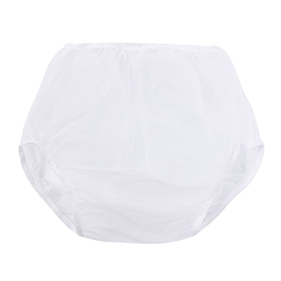 Water Resistant Reusable Adult Incontinence Plastic Pants - Leakproof Pull-On Diaper Covers with Elastic Waist and Thighs, Comfortable and Washable, Ideal for Seniors and Post-Surgical Patients