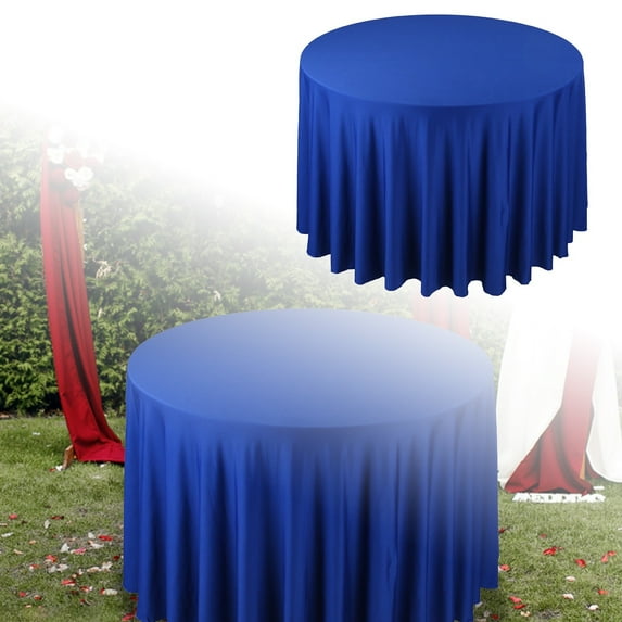 Water Resistant Round Tablecloth 90 Inch - Stain Proof Washable Polyester Table Cover for Wedding, Banquet, Dining & Outdoor Events - Spill Resistant Tablecloth