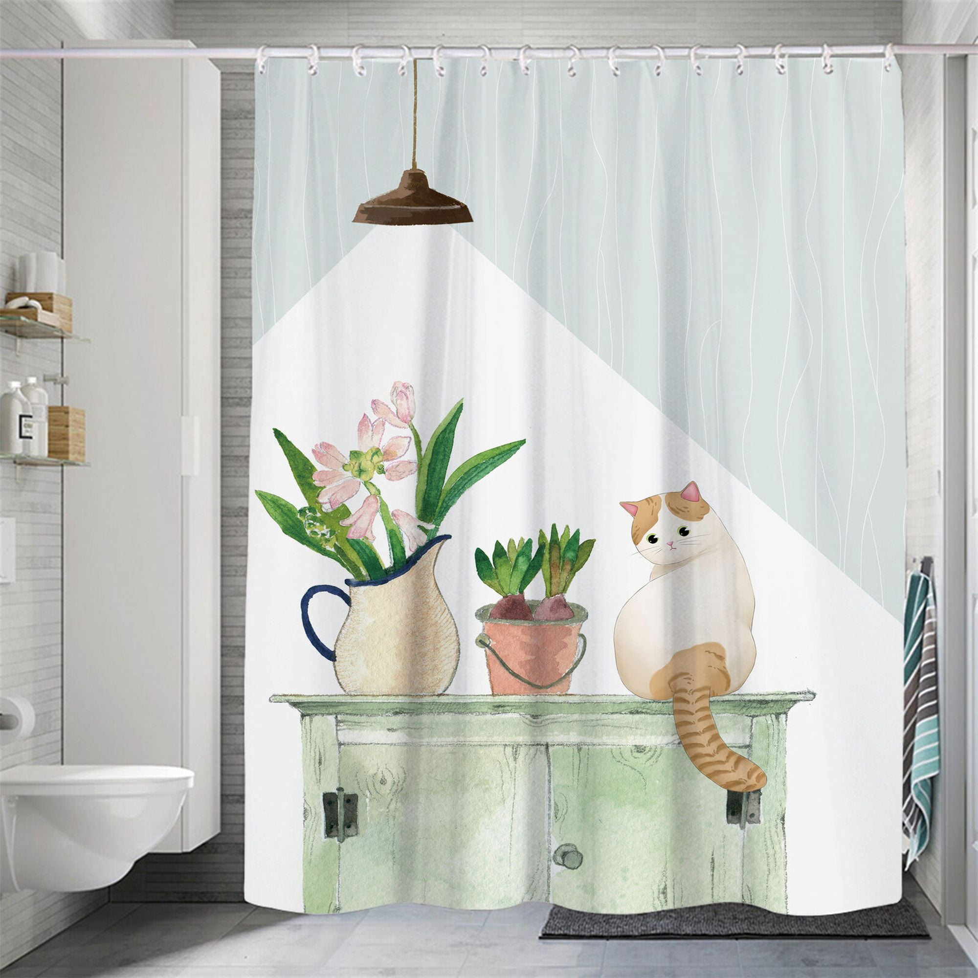 WaterResistant Shower Curtain for Stylish Bathroom Elevate Your