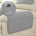 thumbnail image 1 of Water Resistant Sofa Armrest Cover Recliner Headrest Protector Recliner Headrest Cover Armrest Covers for Sofa with Side Pockets Straps Chair Arm Headrest Covers, 1 of 7