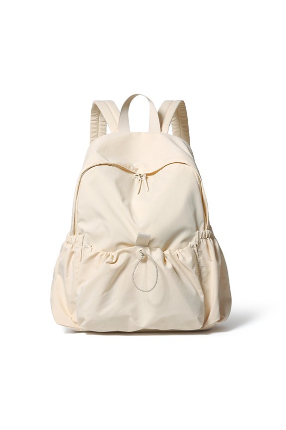 Water Resistant Soft Nylon Drawstring Backpack, Casual Lightweight Daypack for Women