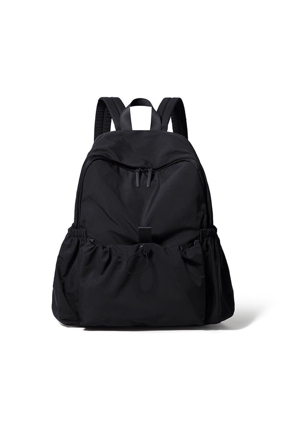 Water Resistant Soft Nylon Drawstring Backpack, Casual Lightweight Daypack for Women