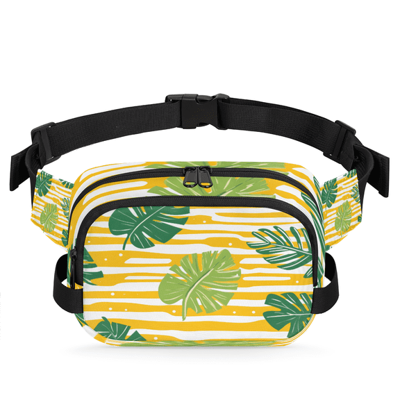 Water-Resistant Square Fanny Pack, Adjustable Strap (21.6-52.3 In), Crossbody Sling Bag for Daily Use, Outdoor Activities