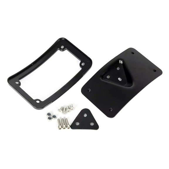 Water Resistant Stylish 3 Hole Motorcycle License Plate Frame Mount Bracket for Enhancing Vehicle Appearance