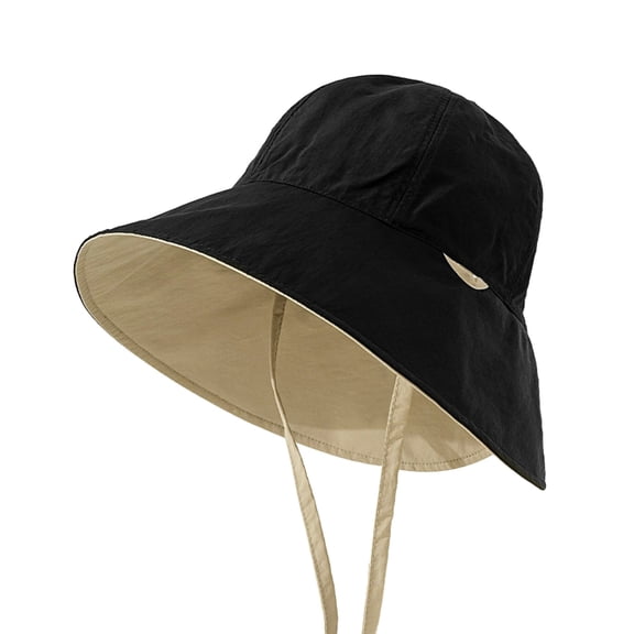 Water Resistant Sun Double sided wearable Bucket Hat Protection Packable for Women Summer Lightweight Hiking Outdoor Cap