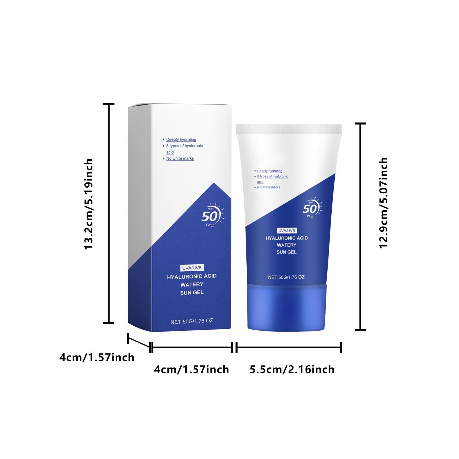 Water Resistant Sunscreen, Non Sticky Refreshing for All Skin Types and Refreshing and