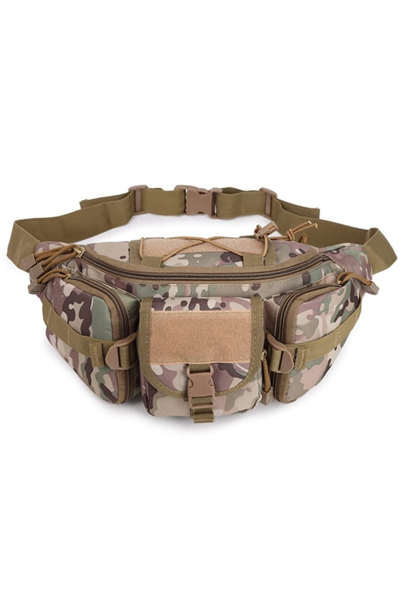 Water Resistant Tactical Waist Pack Bag Military Fanny Packs Hip Belt Bag Pouch for Hiking Climbing Outdoor Bumbag