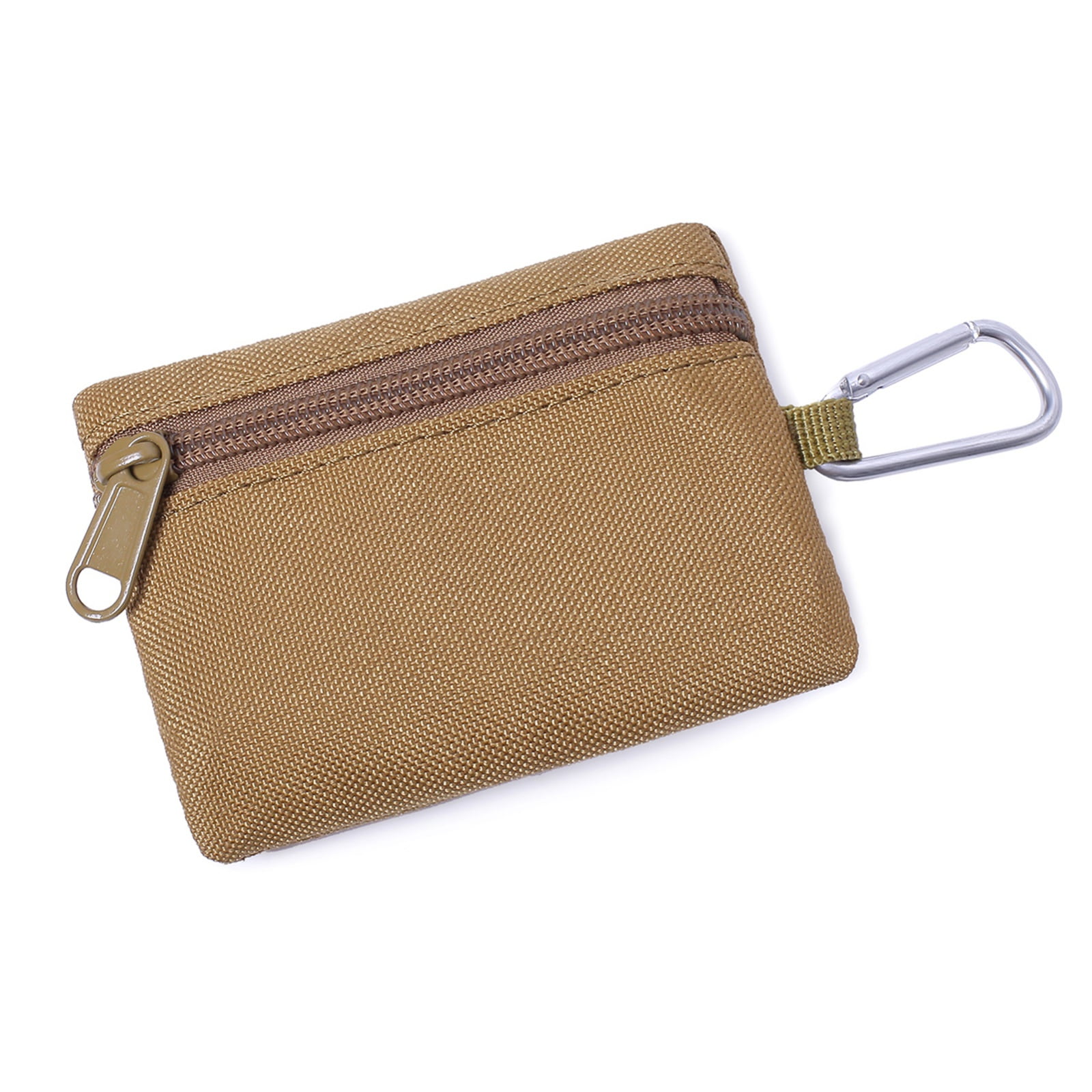 Water Resistant Travel Keychain Wallet, Minimalist Men Slim Zip Card