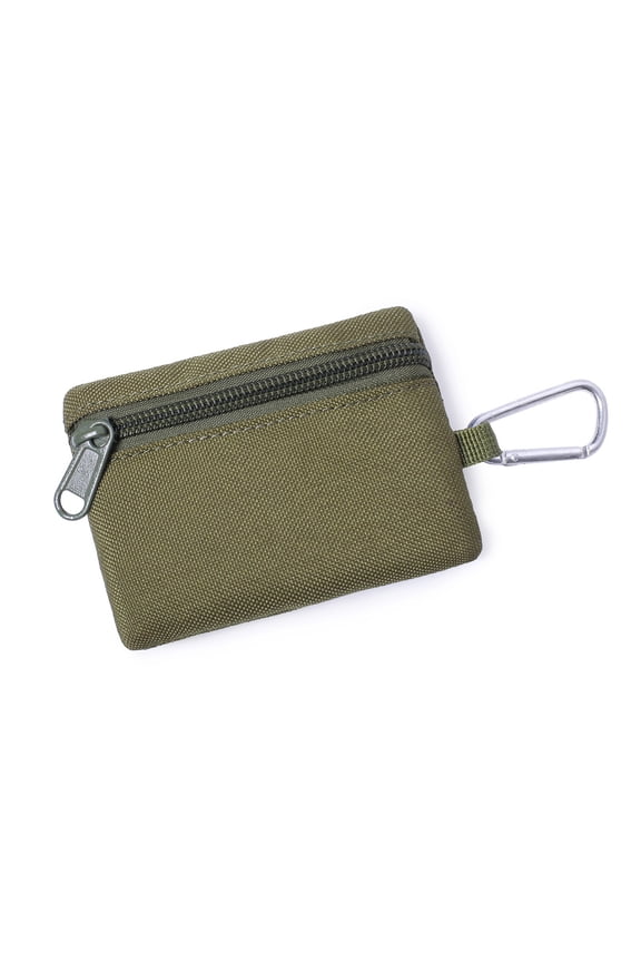 Water Resistant Travel Keychain Wallet, Minimalist Men Slim Zip Card Lanyard Wallet, Small Key Ring Wallet FOB Holder Keychain Credit Card Wallet for Men Teen Boys