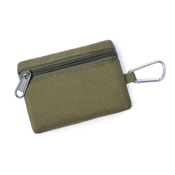Water Resistant Travel Keychain Wallet, Minimalist Men Slim Zip Card Lanyard Wallet, Small Key Ring Wallet FOB Holder Keychain Credit Card Wallet for Men Teen Boys