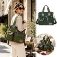 thumbnail image 1 of Water Resistant Travel Tote Bag for Women, Large Capacity Oxford Cloth Handbag with Multiple Pockets, 3 Way Carry Shoulder Crossbody Bag for Work, Shopping, Commute and Travel, 1 of 5