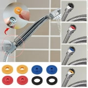 Water Restrictor Shower Head Accessories,8-Piece Gasket Set,High-Flow Sealing Parts,Chrome Finish for Home/travel Use,Reduces Water Usage,Shower Maintenance Kits|Silica Gel,Multicolor,MIANHT