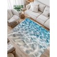 thumbnail image 1 of Water Ripple Area Rug for Bedroom 5x7 Ft Summer Ocean Beach Sand Seabed Super Soft fuzzy Throw Rug Non-Slip Fluffy Plush Indoor Floor Carpet for Living Room Nursery Home Decor, 1 of 8