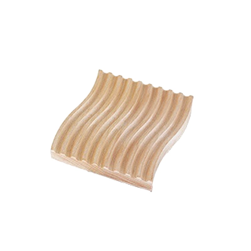 Water Ripple Coffee Tray, Beech Wood Cutting Board, Wooden Bread Dessert Plate Table Decoration-S