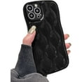 thumbnail image 1 of Water Ripple Glossy Case for iPhone 13 Pro Max Soft TPU Shockproof Camera Protective Back Cover for Women Girl Curly Wave Frame Phone Case for iPhone 13 Pro Max 6.7 Inch Black, 1 of 14