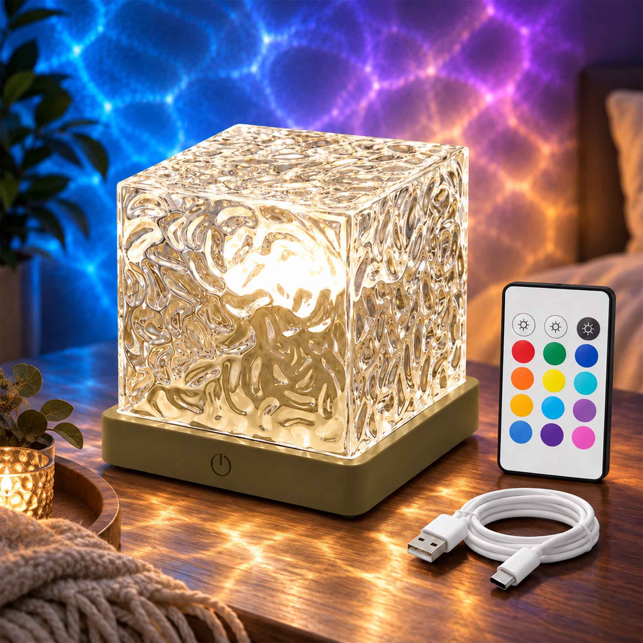 Water Ripple Lamp 16 Color Ocean Wave Mood Light With Remote And Touch water-ripple-lamp-16-color-ocean-wave-mood-light-with-remote-and-touch