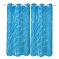 thumbnail image 1 of Water Ripple Light Blue Window Blackout Curtain 3d Printed Blackout Curtain Bedroom Living Room Hotel Window 2 Panel Shade, 1 of 6