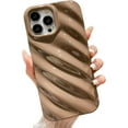 thumbnail image 1 of Water Ripple Pattern Case for iPhone 13 Pro Max Soft TPU Shockproof Camera Protective Cute Phone Case for Women Girl for iPhone 13 Pro Max 6.7 Inch Khaki, 1 of 7