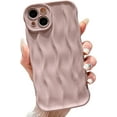 thumbnail image 1 of Water Ripple Pattern Case for iPhone 14 Soft TPU Shockproof Camera Protective Back Cover for Women Girl Curly Wave Frame Phone Case for iPhone 14 6.1 Inch Pink, 1 of 11