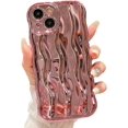 thumbnail image 1 of Water Ripple Pattern Case for iPhone 15 Soft TPU Shockproof Camera Protective Back Cover for Women Girl Curly Wave Frame Phone Case for iPhone 15 6.1 Inch Light Pink, 1 of 14