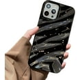 thumbnail image 1 of Water Ripple Pattern Compatible for iPhone 11 Pro Max Phone Case,Cute Luxury Wave Shape Case for Women & Men, Soft TPU Shockproof Protective Cover for iPhone 11 Pro Max-Black, 1 of 14