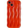 thumbnail image 1 of Water Ripple Pattern Curly Wave Frame Soft Compatible with iPhone Case (LRed,iPhone 11 Pro Max), 1 of 14