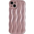 thumbnail image 1 of Water Ripple Pattern Curly Wave Frame Soft Compatible with iPhone Case (Pink,iPhone 13 Pro Max), 1 of 14