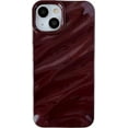 thumbnail image 1 of Water Ripple Pattern Curly Wave Shape Soft Compatible with iPhone Case (iPhone 12,WRed), 1 of 8