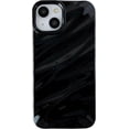 thumbnail image 1 of Water Ripple Pattern Curly Wave Shape Soft Compatible with iPhone Case (iPhone 15,Black), 1 of 8