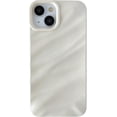 thumbnail image 1 of Water Ripple Pattern Curly Wave Shape Soft Compatible with iPhone Case (iPhone 15,White), 1 of 8