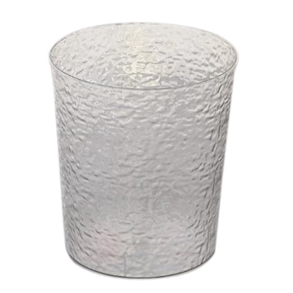 Water Ripple Pattern Trash Can, Transparent Light Waste Basket for Living Room Bedroom Office, Vertical Striped Large Capacity Rubbish Bin