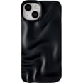 thumbnail image 1 of Water Ripple Pattern Wave Compatible with iPhone Case (Black,iPhone 15), 1 of 7