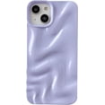thumbnail image 1 of Water Ripple Pattern Wave Compatible with iPhone Case (Light Purple,iPhone 14 Pro Max), 1 of 12