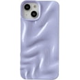 thumbnail image 1 of Water Ripple Pattern Wave Compatible with iPhone Case (Light Purple,iPhone 14 Pro), 1 of 7