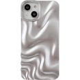 thumbnail image 1 of Water Ripple Pattern Wave Compatible with iPhone Case (Light Silver,iPhone 11), 1 of 7