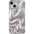 thumbnail image 1 of Water Ripple Pattern Wave Compatible with iPhone Case (Light Silver,iPhone 13 Pro Max), 1 of 12