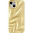 thumbnail image 1 of Water Ripple Pattern Wave Compatible with iPhone Case (Light Yellow,iPhone 14 Pro Max), 1 of 12
