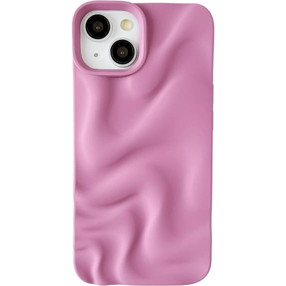 Water Ripple Pattern Wave Compatible with iPhone Case (Purple,iPhone 15)