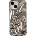 thumbnail image 1 of Water Ripple Pattern Wave Compatible with iPhone Case (Silver,iPhone 12), 1 of 12