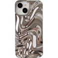 thumbnail image 1 of Water Ripple Pattern Wave Compatible with iPhone Case (Silver,iPhone 14 Pro Max), 1 of 12
