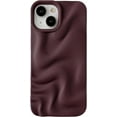 thumbnail image 1 of Water Ripple Pattern Wave Compatible with iPhone Case (Wine Red,iPhone 14), 1 of 12