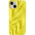 thumbnail image 1 of Water Ripple Pattern Wave Compatible with iPhone Case (Yellow,iPhone 15), 1 of 7