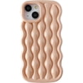 thumbnail image 1 of Water Ripple Pattern Wave Frame Soft Compatible with iPhone Case (Pink,iPhone 12 Pro), 1 of 7